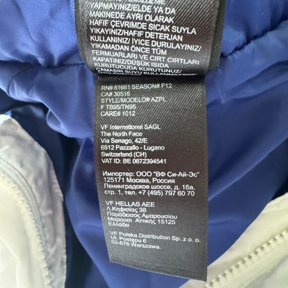 The North Face 550 Down Puffer Coat White - Picture 7 of 10